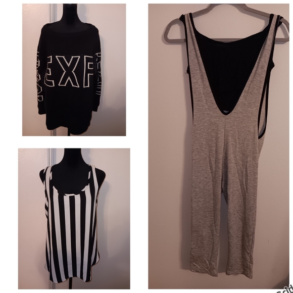 Fabulously cute black & white with gray bundle 3 items CLEARANCE - Picture 3 of 3